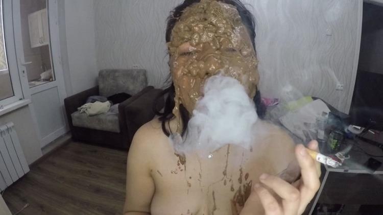 asiansteppe - Scat on my face and smoking - FullHD - Scatshop (2021)