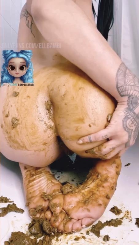 Inked Bambi - Smearing Over My Ass & Feet P1 - SD (2025)