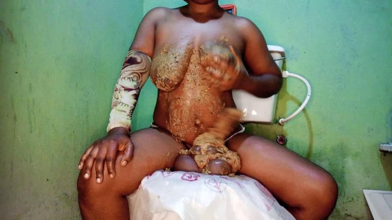 Ebony Goddess Smears Monster Shit All Over Her Body P1 - FullHD (2026)