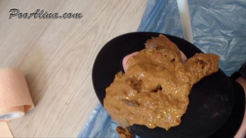 Alina - pooping in mouth toilet slave after vodka and vegetable stew with meat - HD (2026)